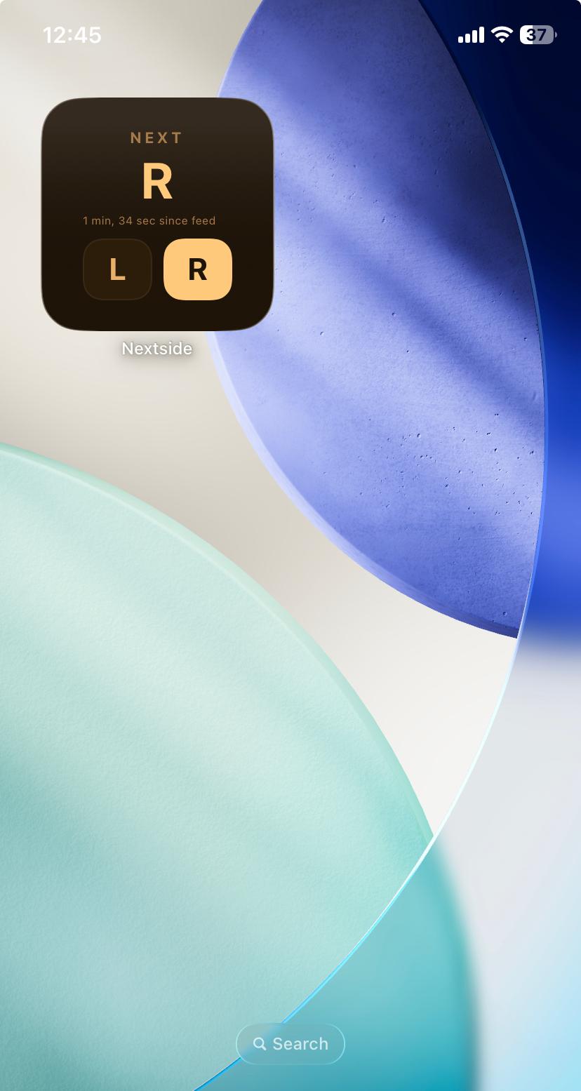 NextSide home-screen widget